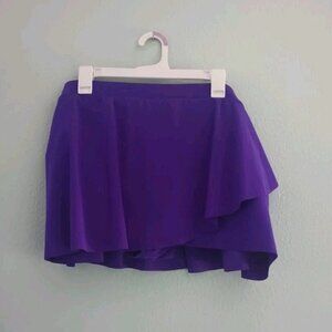 Profile Swim Skirt 24W Built in Panty 3x Plus Size Swim Bottoms Purple/Blue